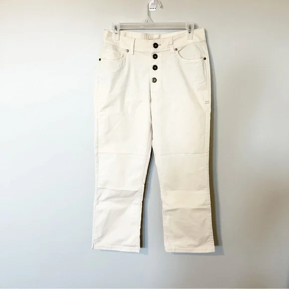 Toad & Co Earthworks kick flare crop pant size 10 NWT - Picture 3 of 11
